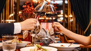 Toast at dinner, illustrative